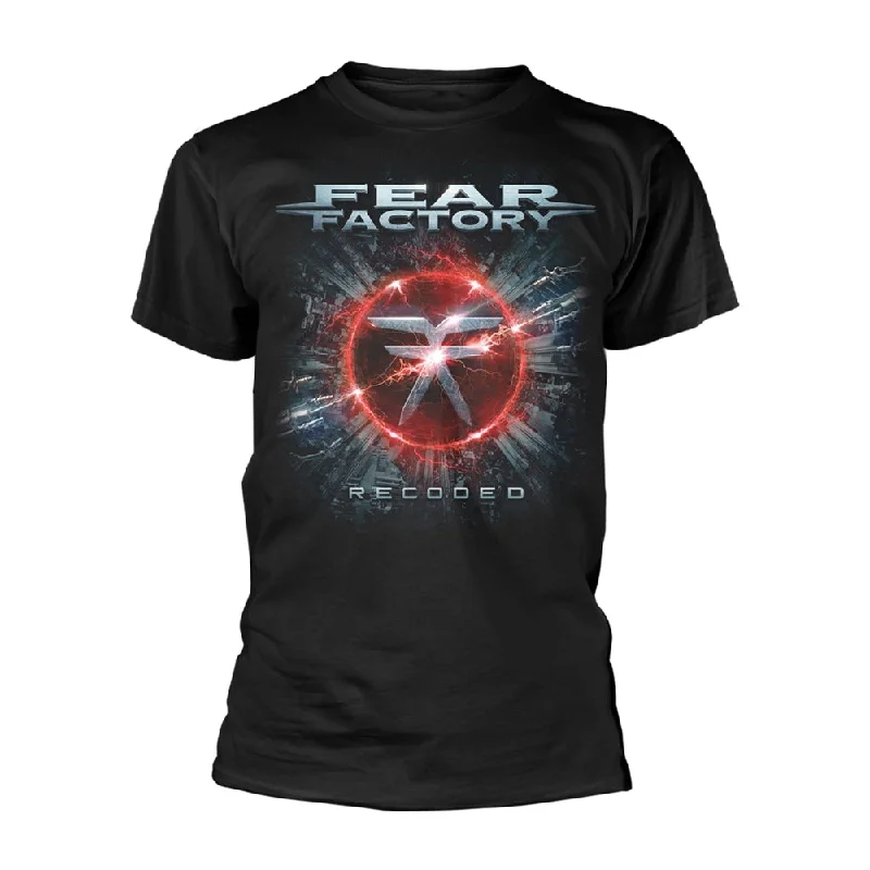 Fear Factory | Official Band T-Shirt | Recoded (Back Print) Mesh Canvas Denim