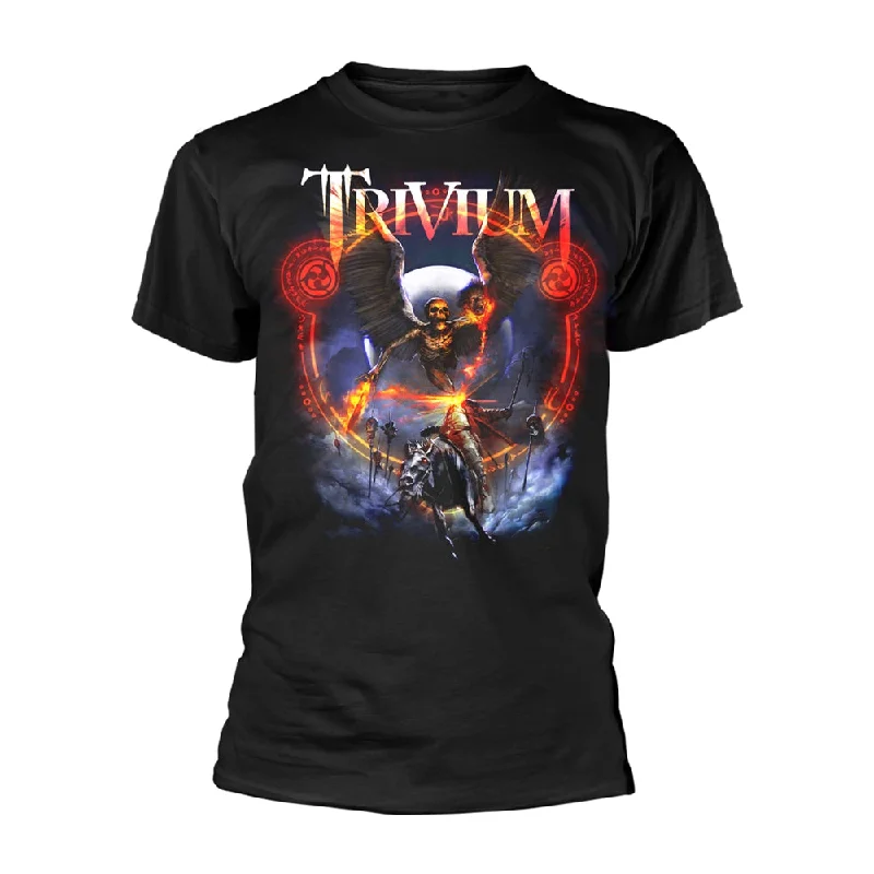 Trivium Unisex T-shirt: Death Rider Welt Pockets Slit Pockets Flap Pockets