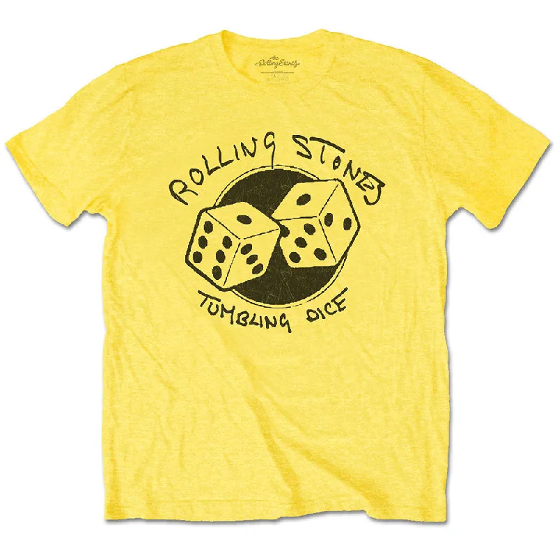 The Rolling Stones | Official Band T-Shirt | Tumbling Dice Iron Safe Non-Iron Wrinkle Free
