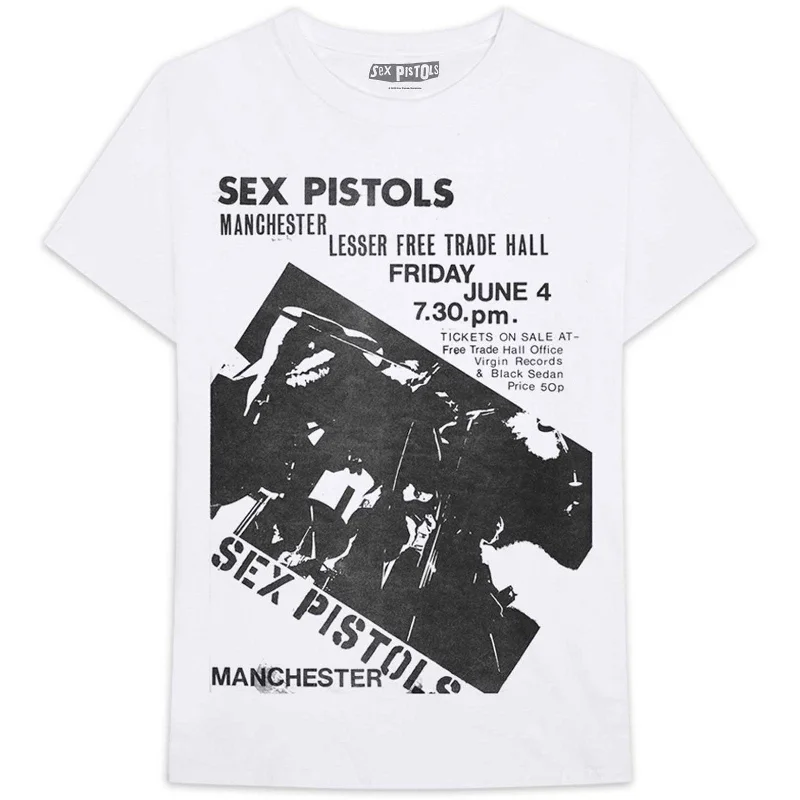 The Sex Pistols | Official Band T-Shirt | Manchester Flyer Elasticated Padded Insulated The Sex Pistols | Official Band T-Shirt | Manchester Flyer Elasticated Padded Insulated