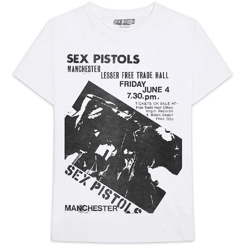 The Sex Pistols | Official Band T-Shirt | Manchester Flyer Seamless Knitted Crochet