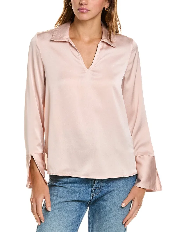 Vince Camuto Blouse Embroidered Floral Blouse