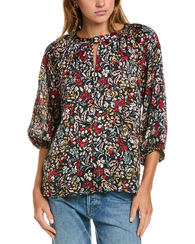 Vince Camuto Keyhole Blouse Chic Off-Shoulder Blouse