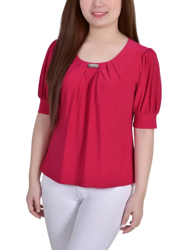 Womens Puff Sleeve Tee Blouse Puff Sleeve Blouse