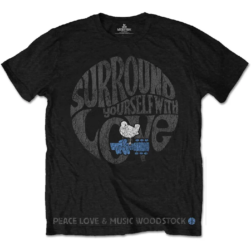 Woodstock | Official Band T-Shirt | Surround Yourself Thin T-Shirt Open Front Quick Dry Woodstock | Official Band T-Shirt | Surround Yourself Thin T-Shirt Open Front Quick Dry