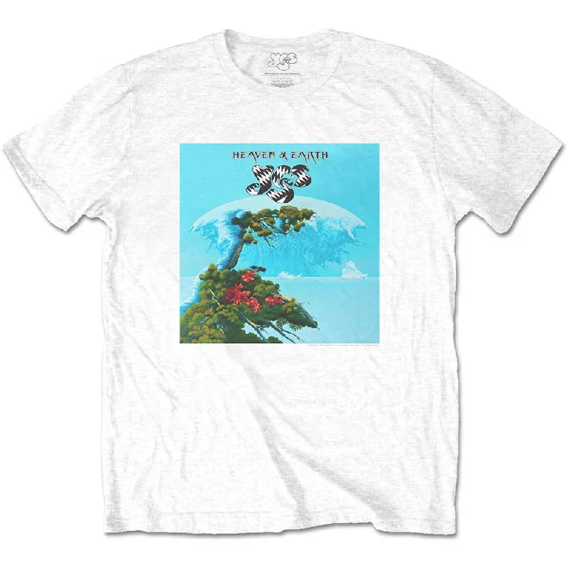 Yes | Official Band T-Shirt | Heaven & Earth Embroidered Appliqued Beaded