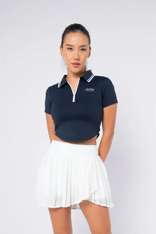 Courtside Polo Tee Fleece Nylon Spandex