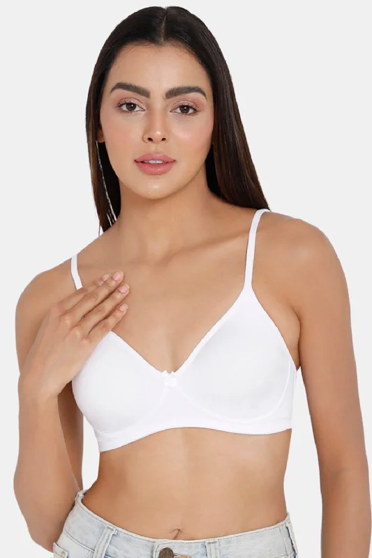 Medium Coverage Non-Padded Non-Wired Intimacy T-Shirt Everyday Bra - ES11 Hooded Caped Shawl Collar