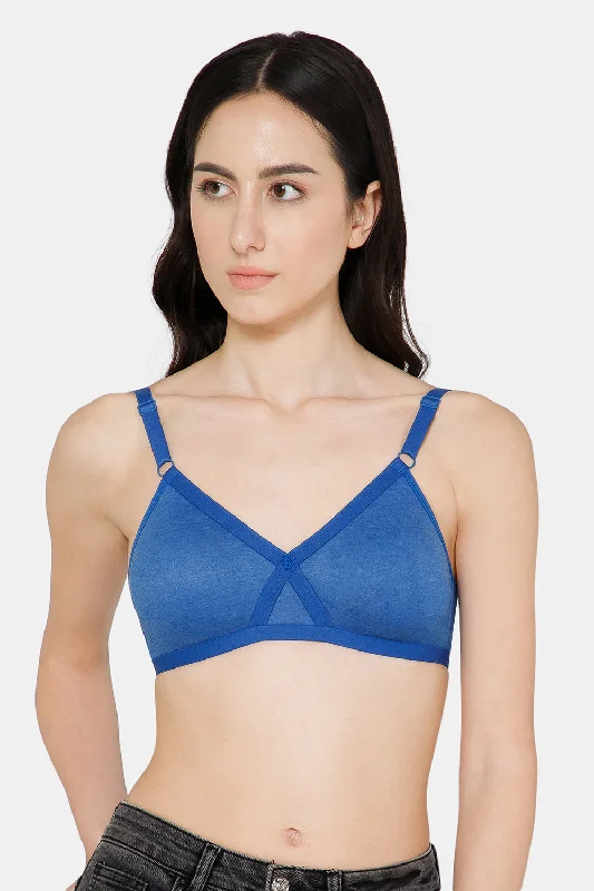 Naidu Hall Everyday T-Shirt Bra - Pretti Mesh Canvas Denim