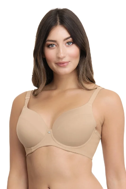 Smooth Definition Padded Wired T-shirt Bra - Sandalwood Denim Fabric Leather Fabric Suede Fabric