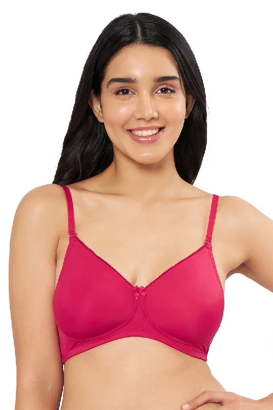 Smooth Elegance Padded Non-wired T-shirt Bra - Pursian Red Layered Multi-layer Single Layer