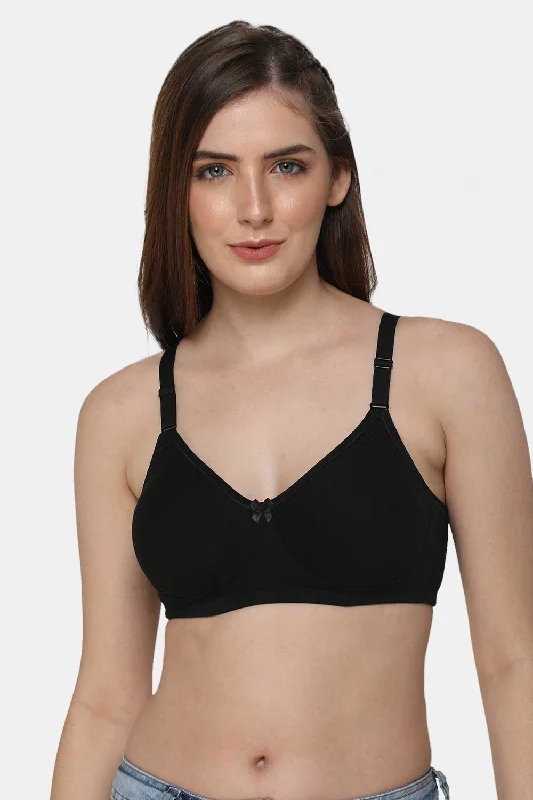 Everyday Full Coverage Non-Padded Intimacy T-Shirt Saree Bra - DEFC Collared T-Shirt Boat Neck A-Line