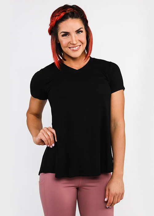 Versatile Tee - FINAL SALE Zippered Front Buttoned Front Snap Front