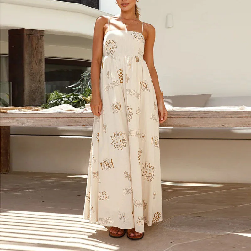 Aveline Maxi Dress Comfortable Maxi Dress with Belt