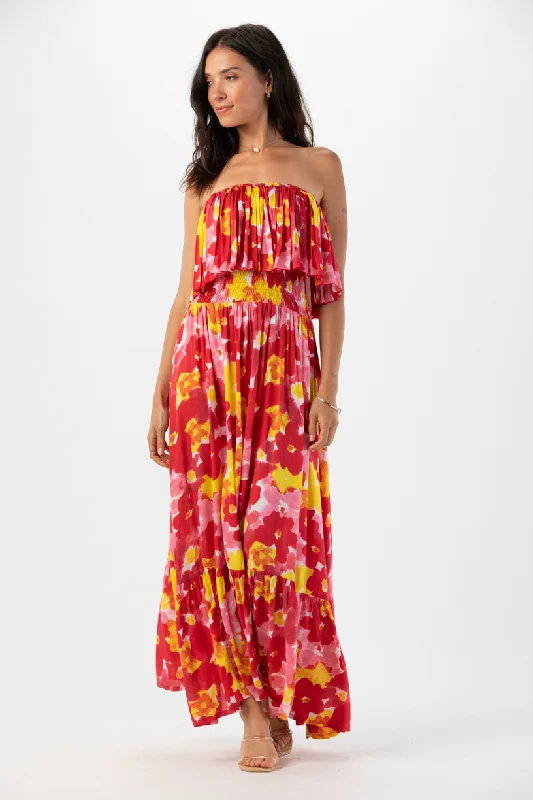 Bungalow Maxi Dress Elegant Maxi Dress with Slit