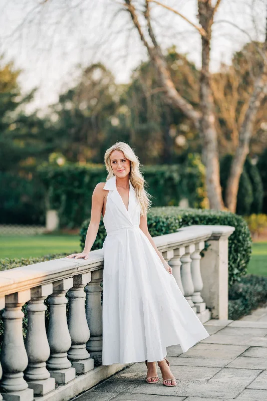 Dani Maxi Dress - White Elegant Lace Maxi Dress