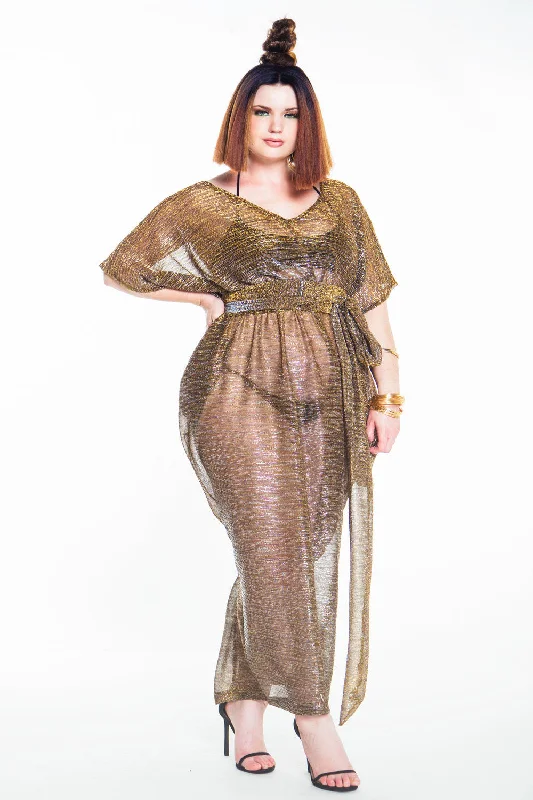 V Neck Metallic Accordian Sheer Slouch Poolside Maxi Dress- JIBRI Comfortable Bohemian Maxi Dress V Neck Metallic Accordian Sheer Slouch Poolside Maxi Dress- JIBRI Comfortable Bohemian Maxi Dress