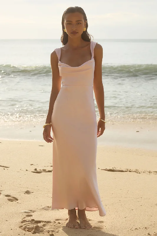 MARGOT MAXI DRESS - MUSK Trendy Fit-and-Flare Maxi Dress
