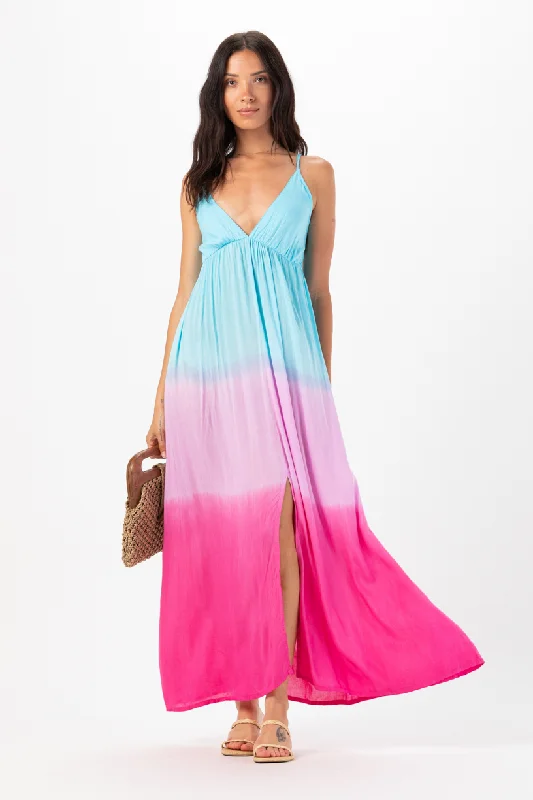 Mochi Maxi Dress Stylish Pleated A-Line Maxi Dress