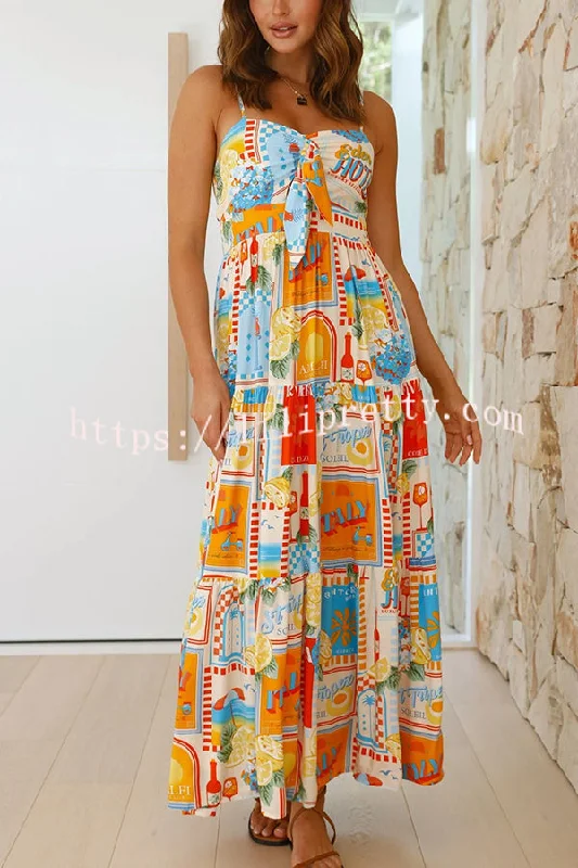 Radiant As Always Unique Print Front Tie-up Slip Maxi Dress Trendy Button Front Maxi Dress Radiant As Always Unique Print Front Tie-up Slip Maxi Dress Trendy Button Front Maxi Dress