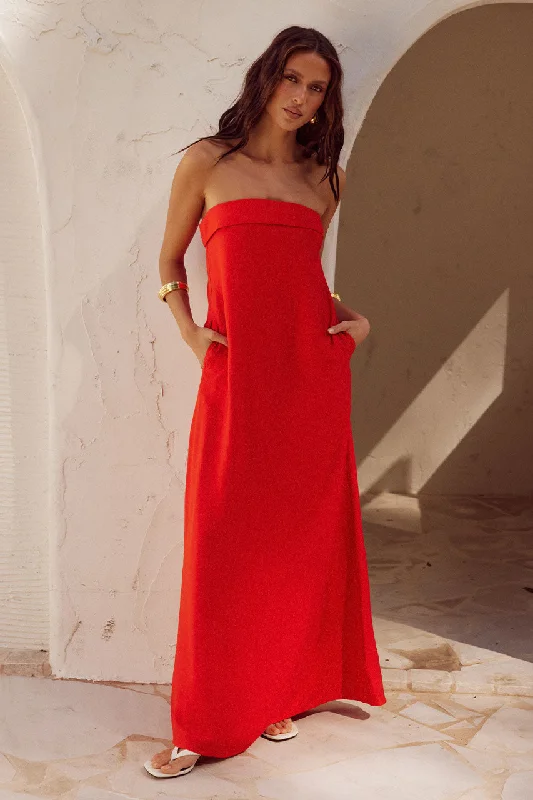 SAPHIRA MAXI DRESS - JAFFA Elegant Silk Maxi Dress