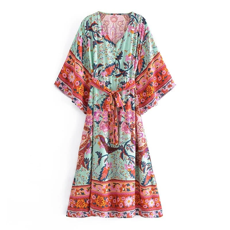 Septima Boho Maxi Dress Chic Summer Floral Maxi Dress
