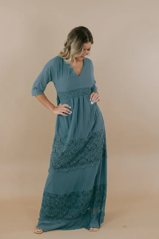 ECB Exclusive: Something Timeless Maxi Dress, Green Cozy Wrap Maxi Dress