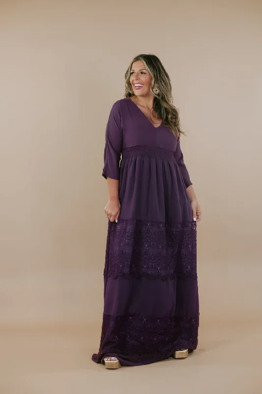 ECB Exclusive: Something Timeless Maxi Dress, Purple Fashionable Open-Back Maxi Dress ECB Exclusive: Something Timeless Maxi Dress, Purple Fashionable Open-Back Maxi Dress