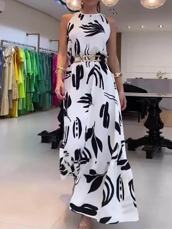 Unique Print Tie-up Neckline Graceful Loose Cocktails Maxi Dress Comfortable Bohemian Maxi Dress Unique Print Tie-up Neckline Graceful Loose Cocktails Maxi Dress Comfortable Bohemian Maxi Dress