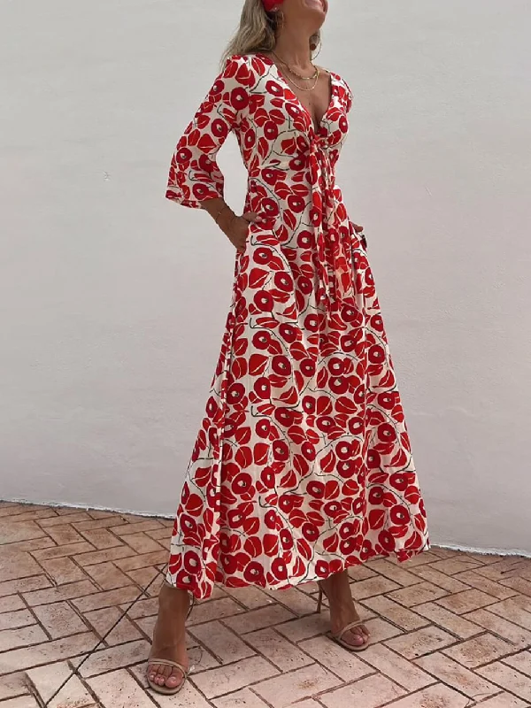 Vacation Floral Print Smocked Graceful Off Shoulder Pocketed Maxi Dress Fashionable Layered Maxi Dress Vacation Floral Print Smocked Graceful Off Shoulder Pocketed Maxi Dress Fashionable Layered Maxi Dress