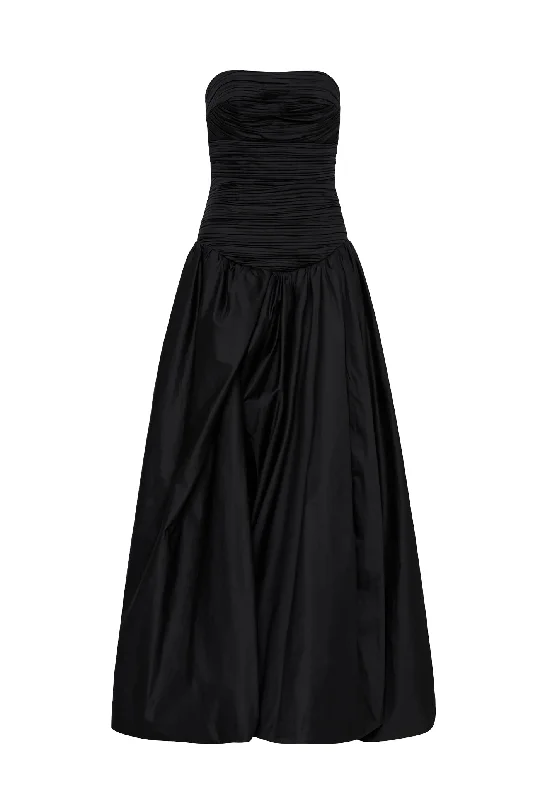 Violette Bubble Hem Maxi Dress by Aje Cozy Maxi Dress with Slit