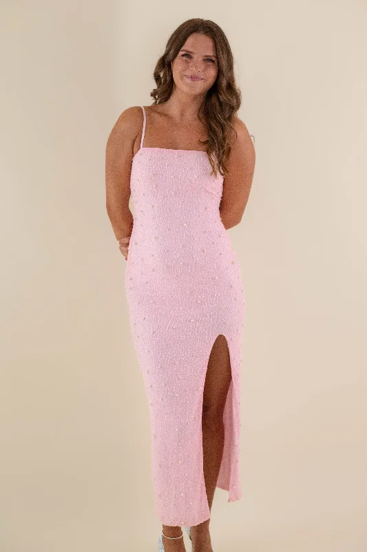 Wishes For You Pearl Maxi Dress Elegant Maxi Dress with Lace