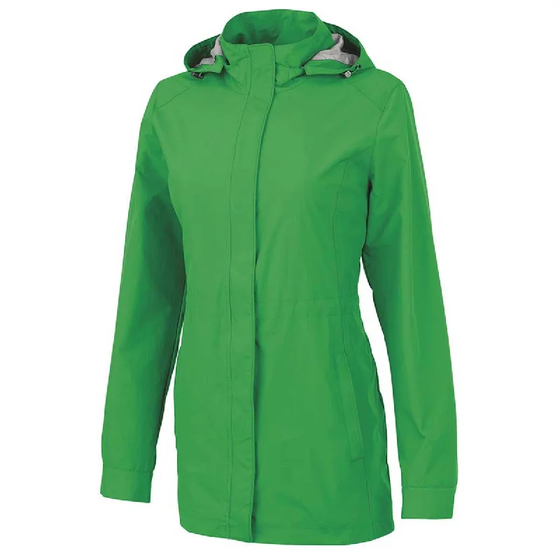 Charles River Women's Kelly Green Logan Jacket Herringbone Jacket Houndstooth Jacket Plaid Jacket