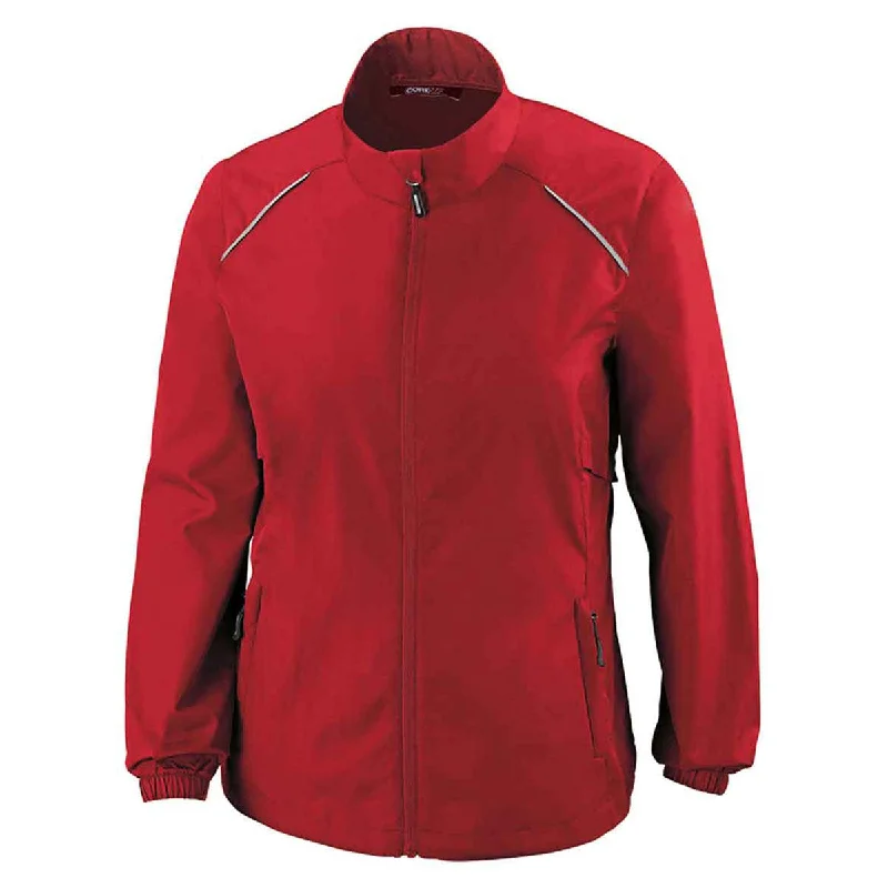 Core 365 Women's Classic Red Motivate Unlined Lightweight Jacket Denim Jacket Leather Jacket Suede Jacket