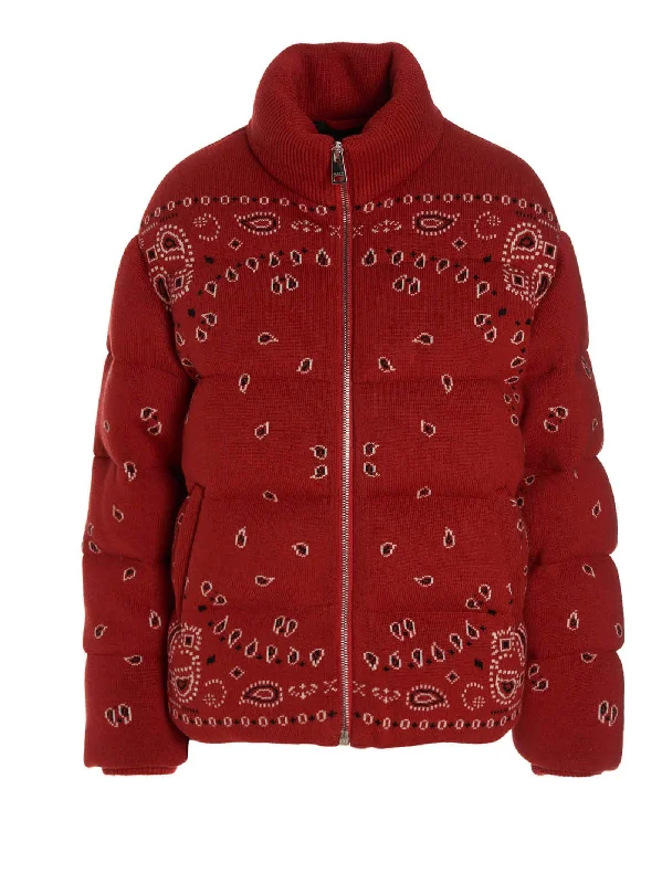 Bandana Puffer Jacket Snapped Jacket Toggled Jacket Drawstring Jacket