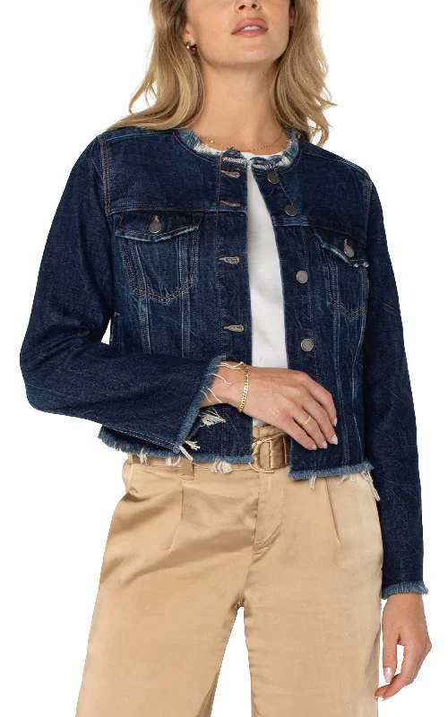 Classic Jean Jacket Fleece Fabric Down Fabric Feather Fabric