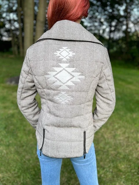 Western women's puffer jacket-EF19470 Collared Jacket Crew Neck Jacket Turtle Neck Jacket
