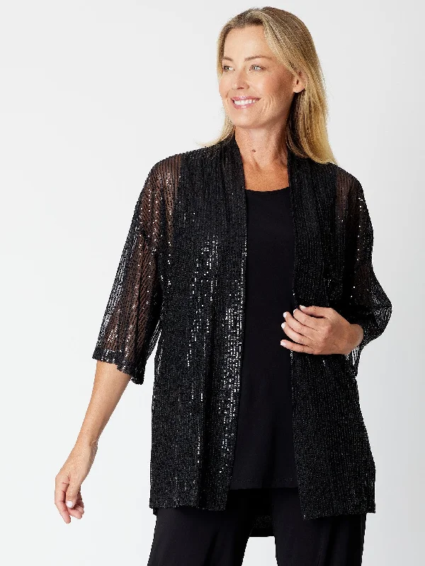 Cordelia St Sparkle Jacket Knit Fabric Woven Fabric Fleece Fabric