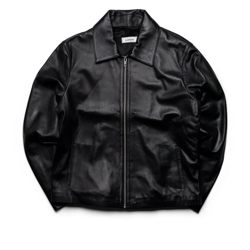 Flaneur Leather Blouson Worker Jacket - Black Chenille Jacket Brocade Jacket Lace Jacket Flaneur Leather Blouson Worker Jacket - Black Chenille Jacket Brocade Jacket Lace Jacket