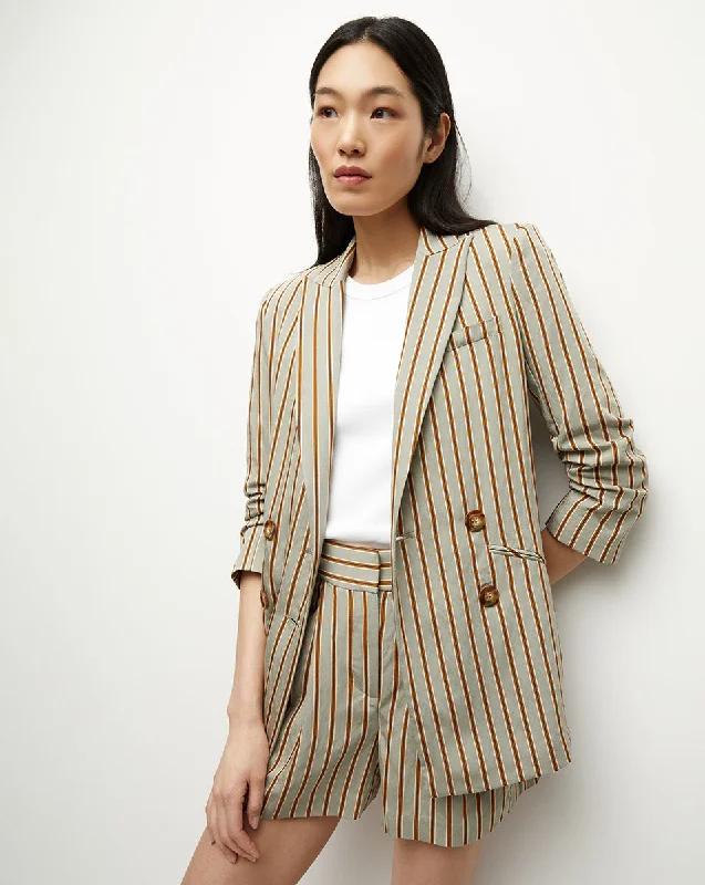 Kiernan Striped Dickey Jacket Wool Jacket Cashmere Jacket Tweed Jacket