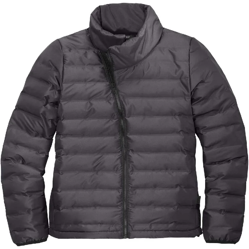 OGIO Women's Tarmac Grey Street Puffy Full-Zip Jacket Anorak Shell Jacket Lightweight Jacket