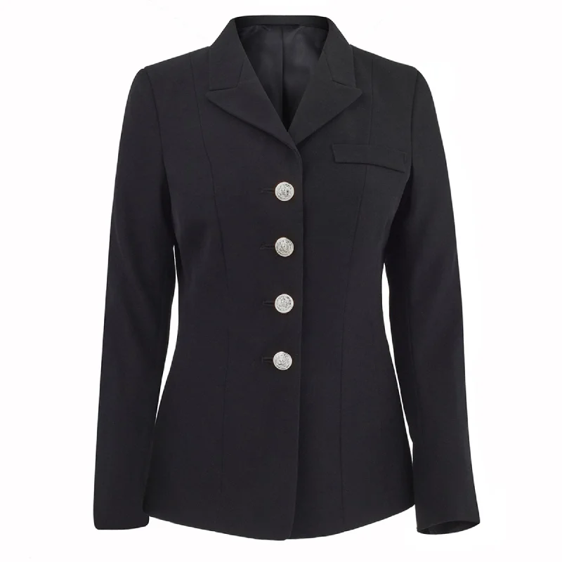 NAVY Women Service Dress Blue Jacket - Silver Buttons Nylon Jacket Polyester Jacket Spandex Jacket