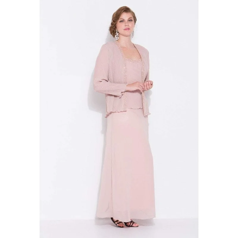 Nox Anabel Beaded Tank Style Long Dress with Jacket 1121 Zippered Front Buttoned Front Snap Front Nox Anabel Beaded Tank Style Long Dress with Jacket 1121 Zippered Front Buttoned Front Snap Front