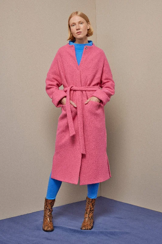 Flow Wool Jacket Pink Elasticated Jacket Padded Jacket Insulated Jacket