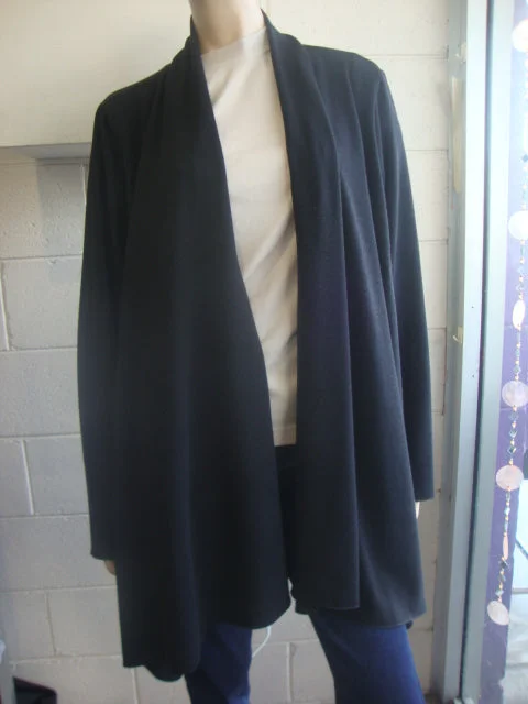 Party Girl Stretch Knit Jacket Notch Collar Peter Pan Collar Cowl Neck