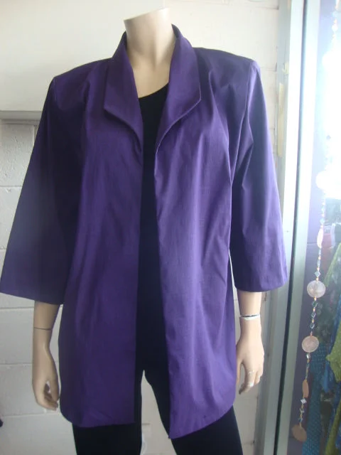 Party Girl Stretch Shantung Jacket Cardigan Sweater Pullover