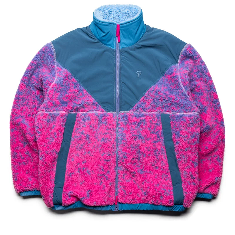 Politics Full Zip Sherpa Jacket - Mixed Berry Corduroy Jacket Velvet Jacket Brocade Jacket