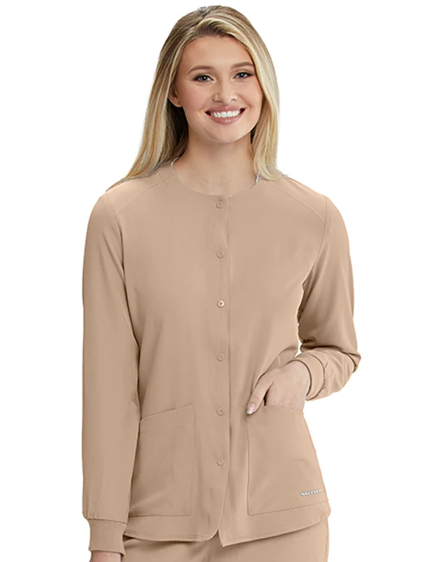 Skechers - Women’s Stability Warm-Up Scrub Jacket Fleece Jacket Down Jacket Parka