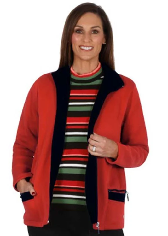 Sportswave Fleecy Lined Jacket (2 Colours) Front Pockets Side Pockets Patch Pockets