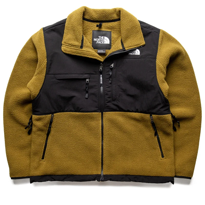 The North Face Retro Denali Jacket - Moss Green/Black Appliqued Jacket Beaded Jacket Sequined Jacket